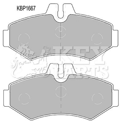 KEY PARTS stabdžių trinkelių rinkinys, diskinis stabdys KBP1667